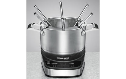 Set fonduta All-in-One 20.F 1200, 7 pezzi, argento