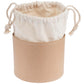 Kartoffelsack in Pappbox, 12 cm, Nature/Weiss