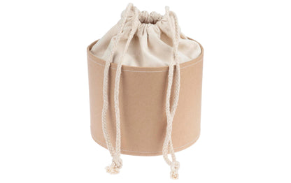 Kartoffelsack in Pappbox, 12 cm, Nature/Weiss