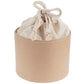 Kartoffelsack in Pappbox, 12 cm, Nature/Weiss
