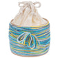 Kartoffelsack in Pappbox, 12 cm, Nature/Weiss