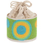 Kartoffelsack in Pappbox, 12 cm, Nature/Weiss