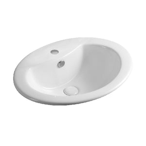 Aufsatzwaschbecken Mit Armaturloch Ls66 Cm 56 X 46 - MEGART