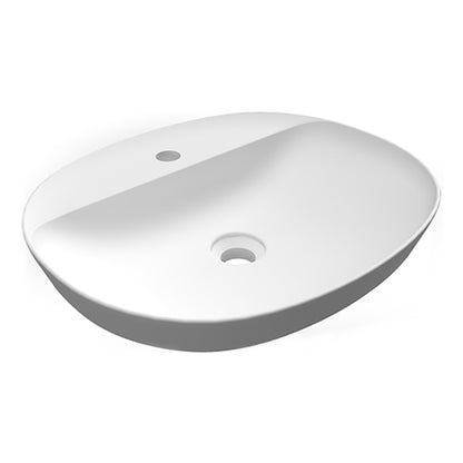 Variant Einloch - Oval - Einbauwaschbecken 50 x 42 cm - MEGART
