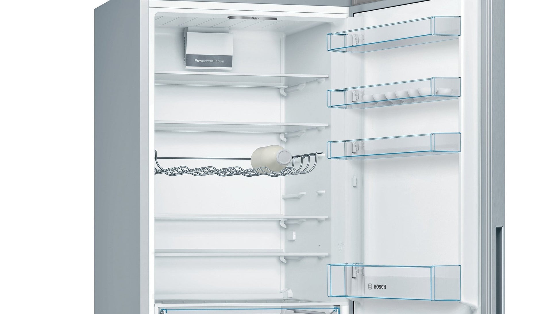 Serie 4, Freistehende Kühl - Gefrier - Kombination, 191 x 70 cm, Metall - Optik KGV58VLEAS - MEGART