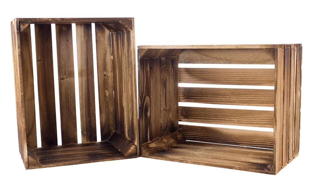 Holzharasse Vintage geflammt 40 x 50 cm - MEGART
