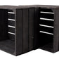 Holzharasse Vintage Schwarz 40 x 50 cm - MEGART