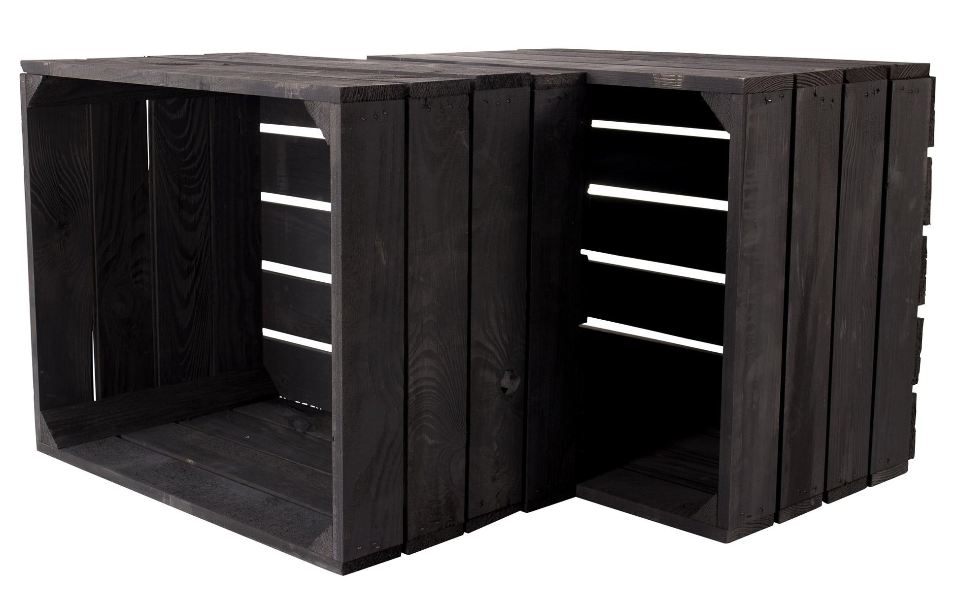 Holzharasse Vintage Schwarz 40 x 50 cm - MEGART
