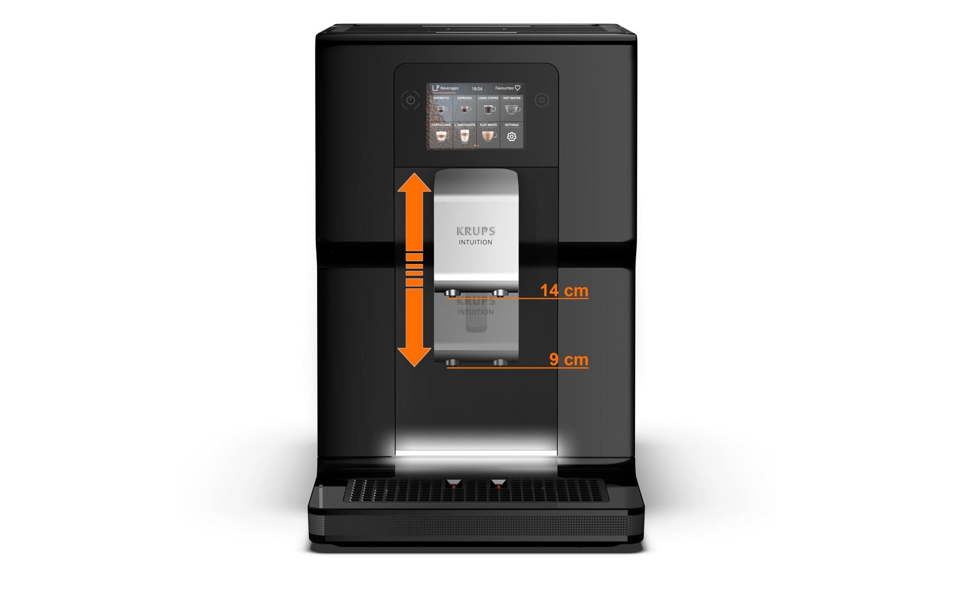 Portionskaffeemaschine Intuition Preference EA8738 Schwarz - MEGART
