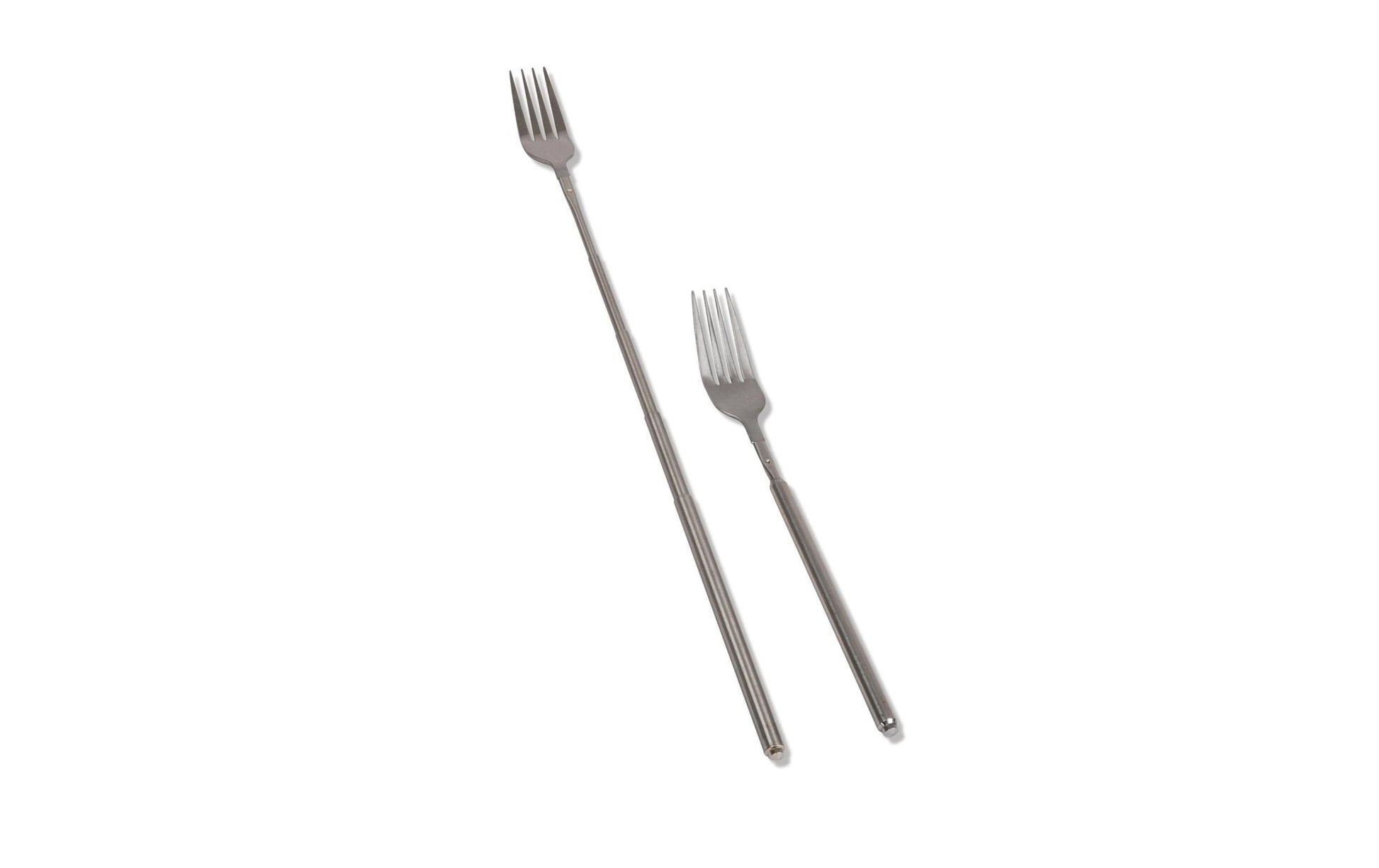 Fondue - Teleskopgabel Set 2 Stück, Silber - MEGART