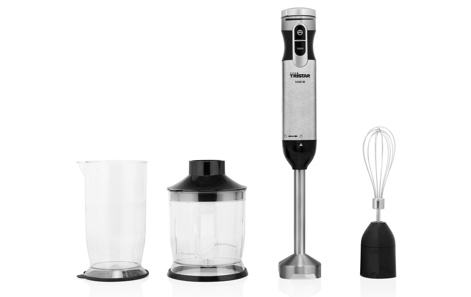 Stabmixer Set 1000 W, Metall - MEGART