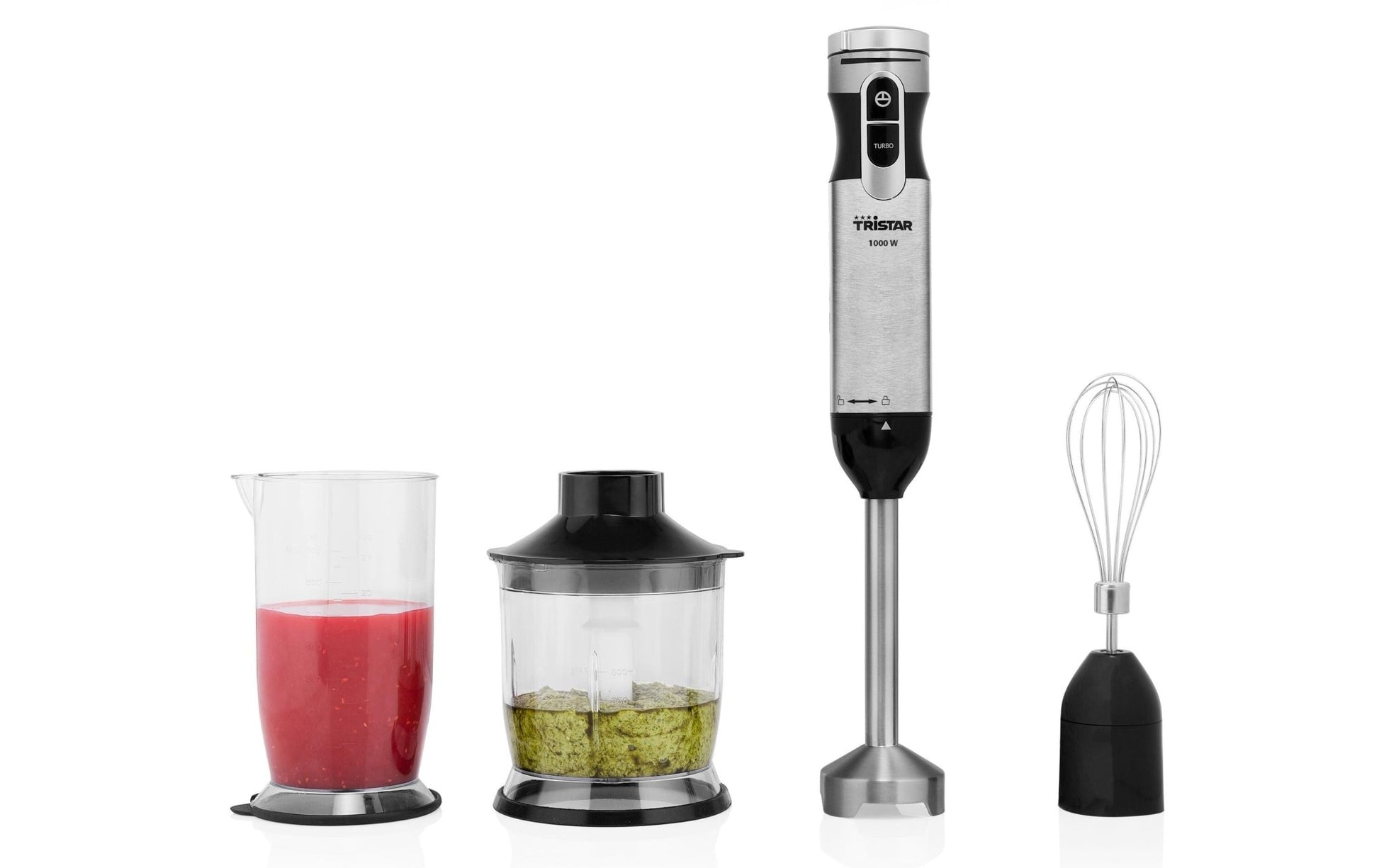 Stabmixer Set 1000 W, Metall - MEGART