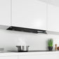 Serie 6, Integrierte Designhaube, 90 cm, Klarglas schwarz DBB97AM60 - MEGART