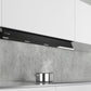iQ500, Integrierte Designhaube, 90 cm, Klarglas schwarz LJ97BAM60 - MEGART