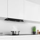 Serie 6, Integrierte Designhaube, 60 cm, Klarglas schwarz DBB67AM60 - MEGART