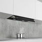 iQ500, Integrierte Designhaube, 60 cm, Klarglas schwarz LJ67BAM60 - MEGART