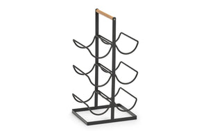Zeller Present portabottiglie per 6 bottiglie, nero