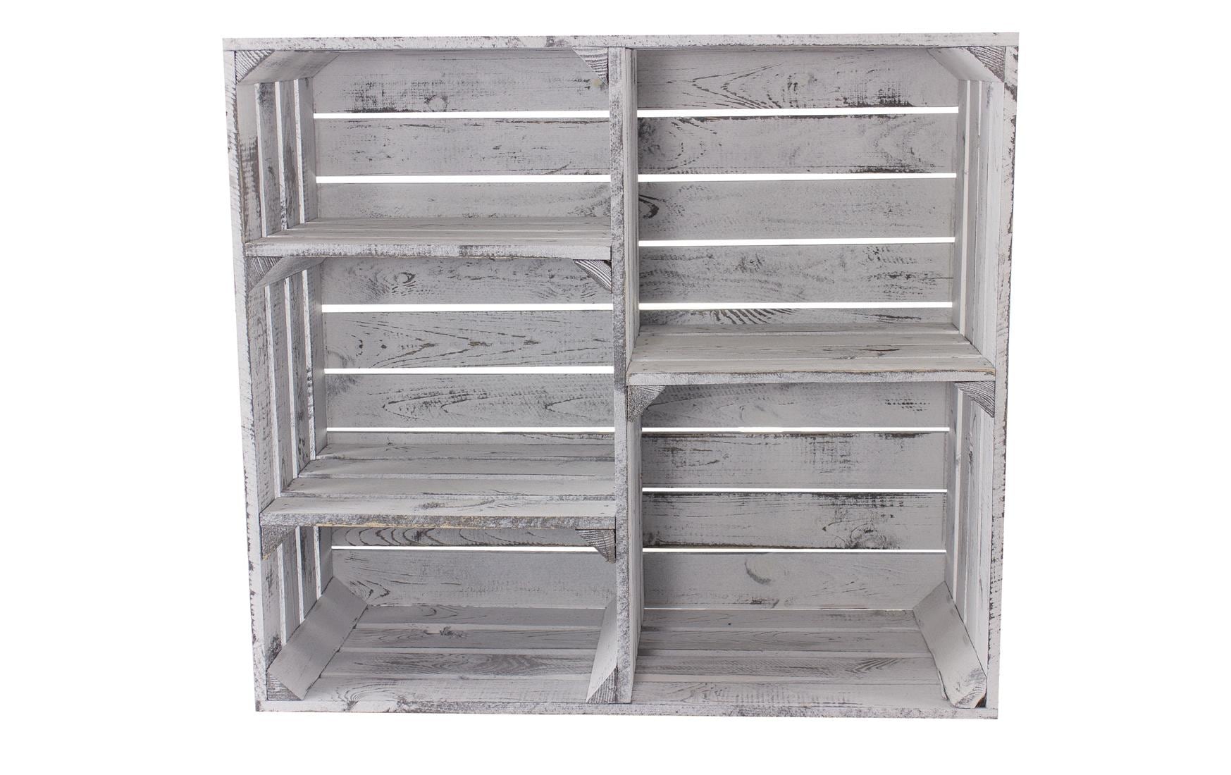 Regal Vintage Shabby, Weiss, 77 x 68 cm - MEGART