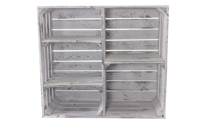 Regal Vintage Shabby, Weiss, 77 x 68 cm - MEGART