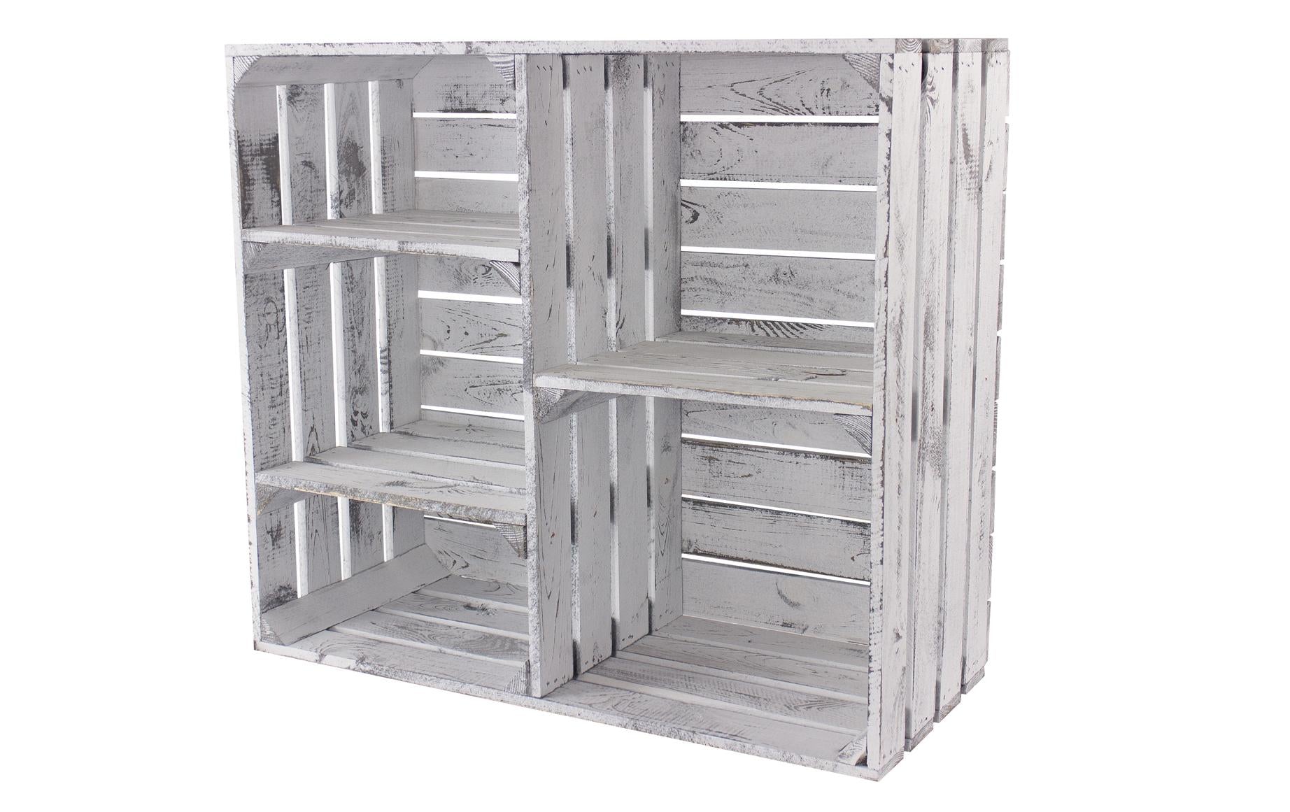 Regal Vintage Shabby, Weiss, 77 x 68 cm - MEGART