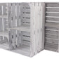Regal Vintage Shabby, Weiss, 77 x 68 cm - MEGART