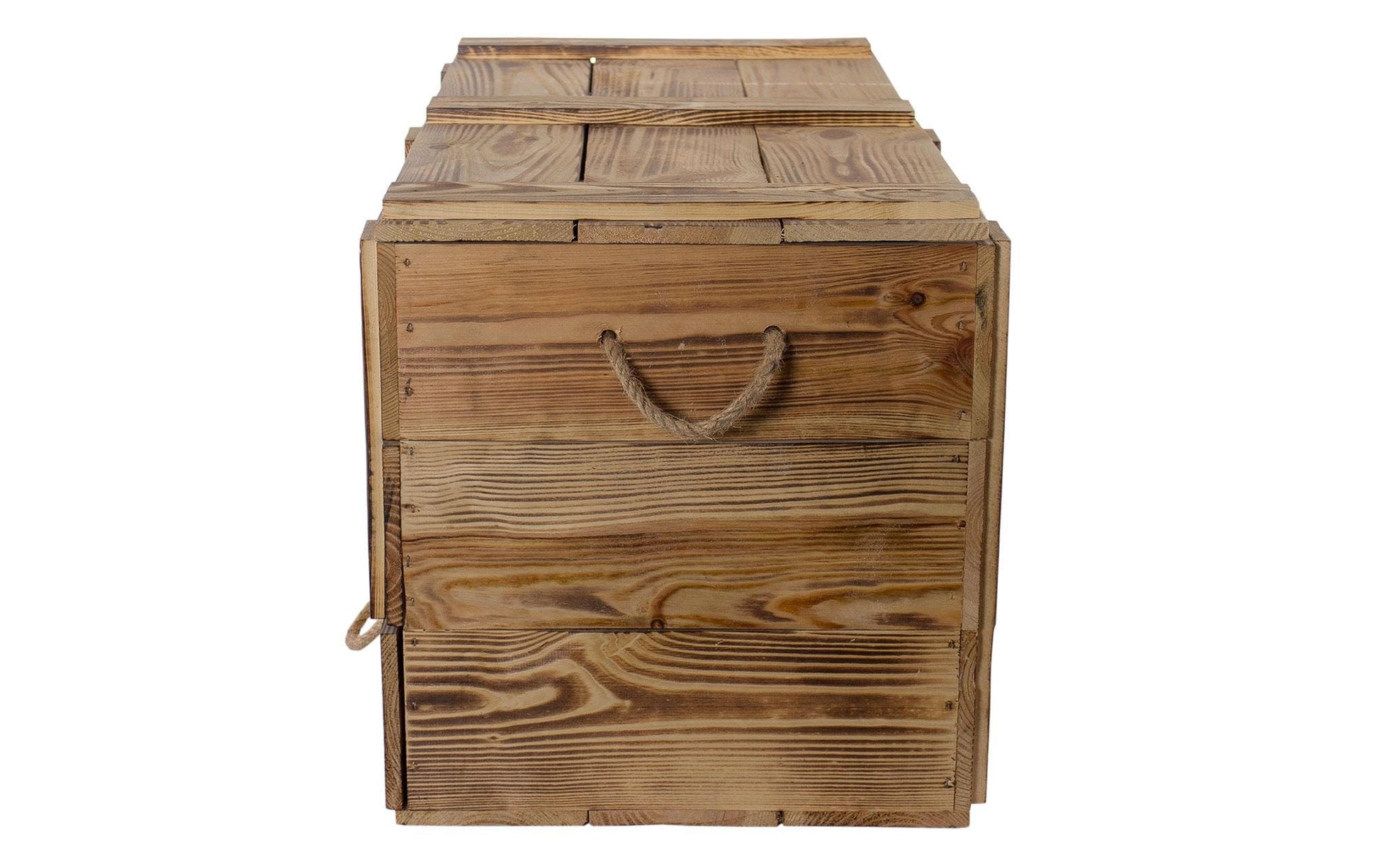Truhe Vintage geflammt, 85 x 40 cm - MEGART