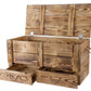 Truhe Vintage geflammt, 85 x 40 cm - MEGART