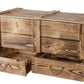 Truhe Vintage geflammt, 85 x 40 cm - MEGART