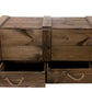 Truhe Vintage Dunkelbraun, 85 x 40 cm - MEGART