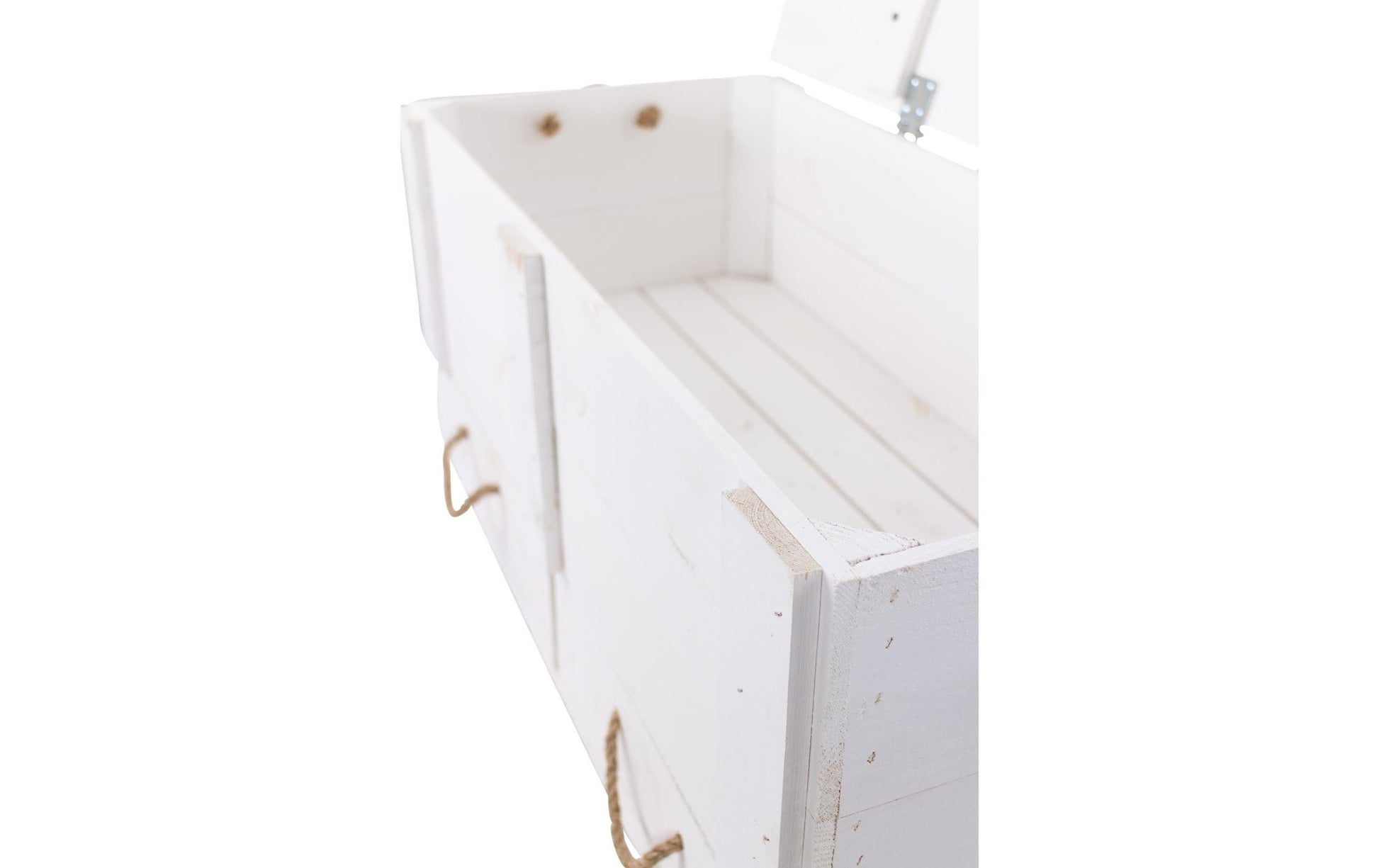 Truhe Vintage Weiss, 85 x 40 cm - MEGART