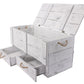 Truhe Vintage Shabby Weiss, 85 x 40 cm - MEGART