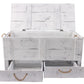 Truhe Vintage Shabby Weiss, 85 x 40 cm - MEGART