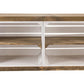 Regal auf Rollen Vintage, Weiss / Braun, 100 x 50 cm - MEGART