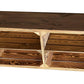 Regal auf Rollen Vintage, Braun geflammt, 100 x 50 cm - MEGART