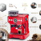 Siebträgermaschine Barista Plus Rot - MEGART