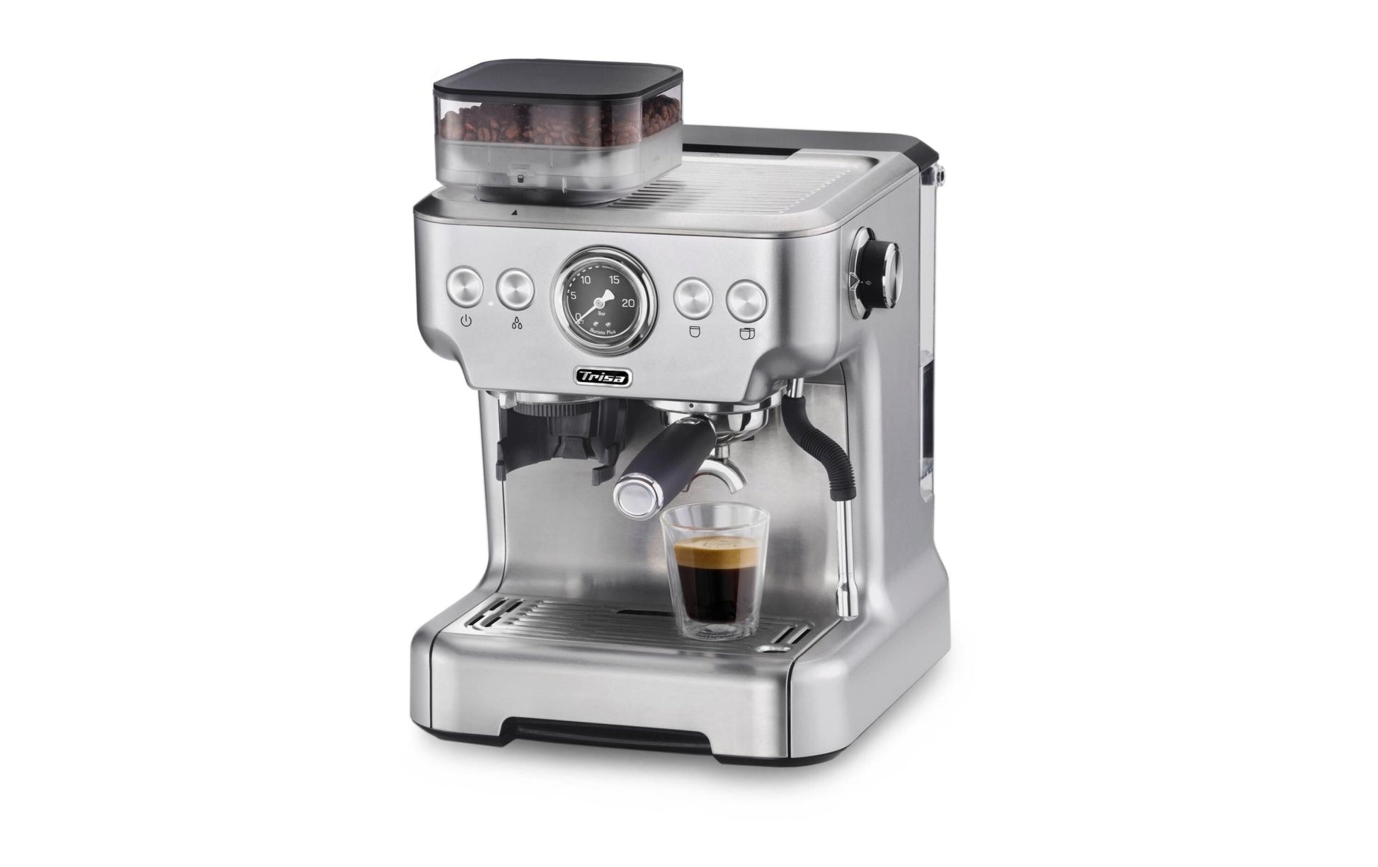 Siebträgermaschine Barista Plus Silber - MEGART