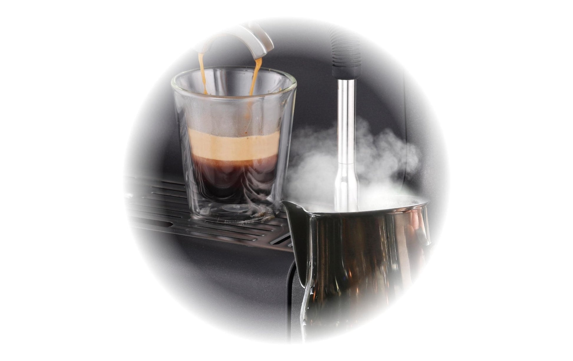 Siebträgermaschine Barista Plus Grau - MEGART