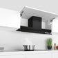 Serie 6, Integrierte Designhaube, 90 cm, Klarglas schwarz DBB97AM60 - MEGART