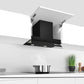 Serie 6, Integrierte Designhaube, 60 cm, Klarglas schwarz DBB67AM60 - MEGART