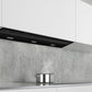 iQ500, Integrierte Designhaube, 90 cm, Klarglas schwarz LJ97BAM60 - MEGART