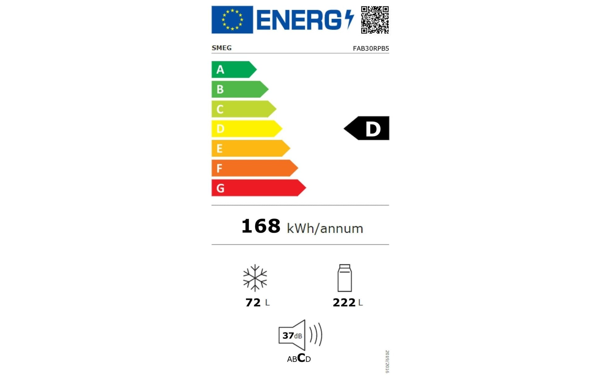 Kühl - Gefrierkombination FAB30LCR5 Pastellblau - MEGART