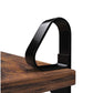 Wandregal 2er Set 60 x 32 cm, Braun/Schwarz - MEGART
