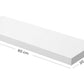 Wandregal 60 x 20 cm Holz, Weiss - MEGART