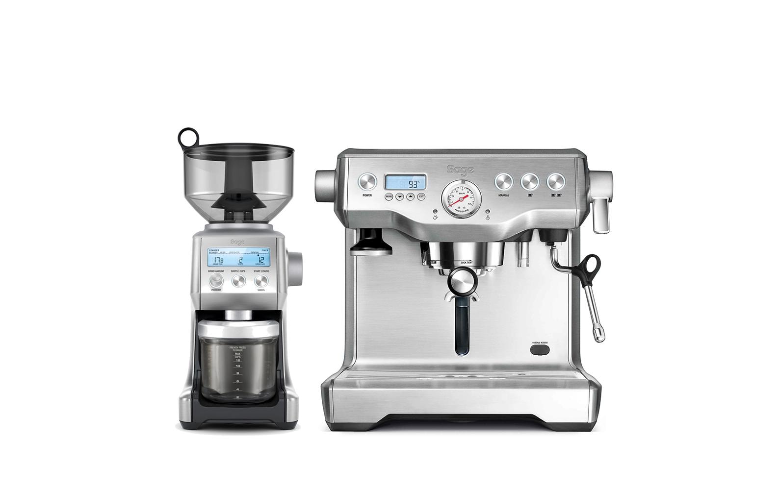 Siebträgermaschine Dynamic Duo Silber - MEGART