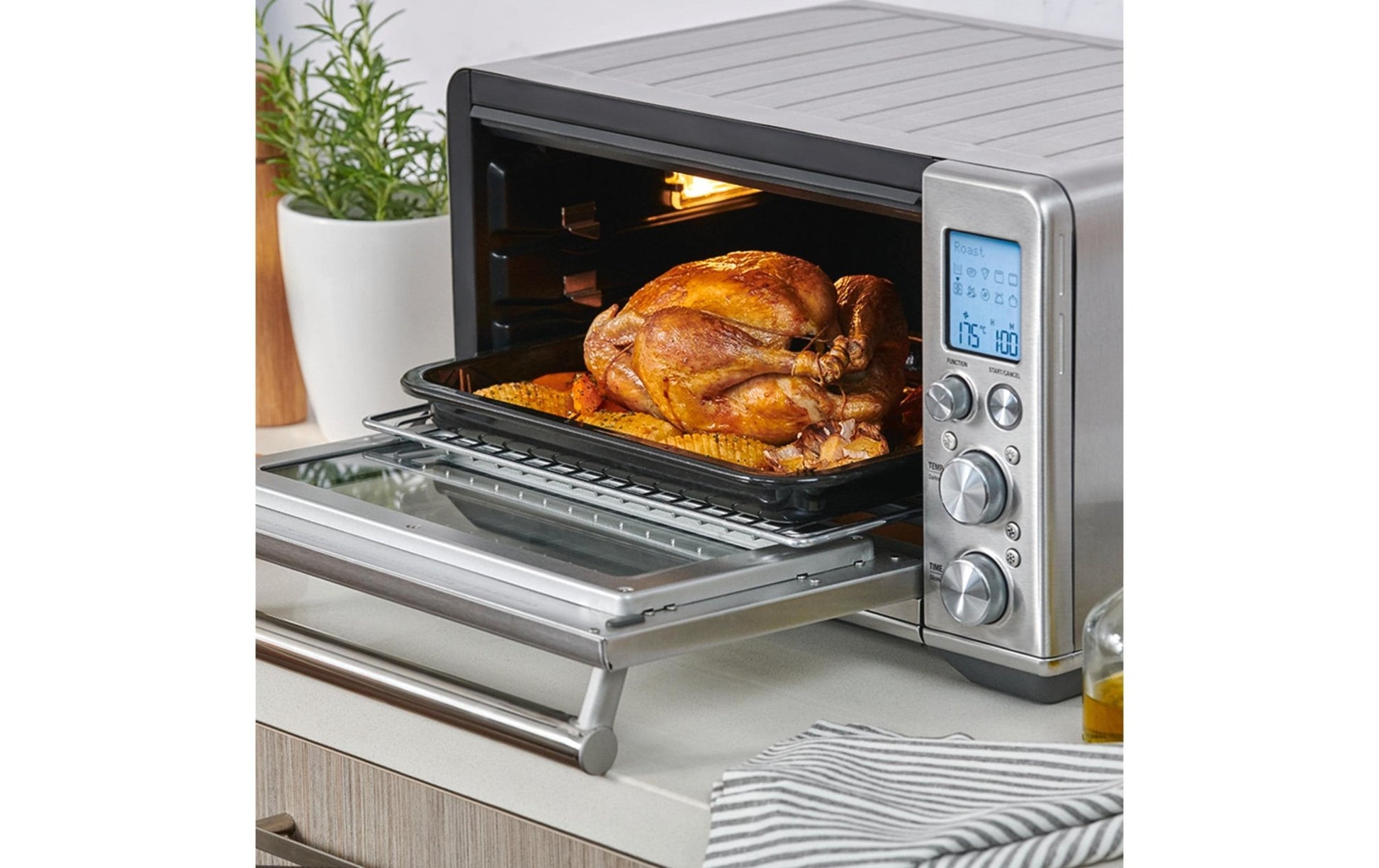 Backofen Smart Oven Air Fry 22 l, Silber - MEGART
