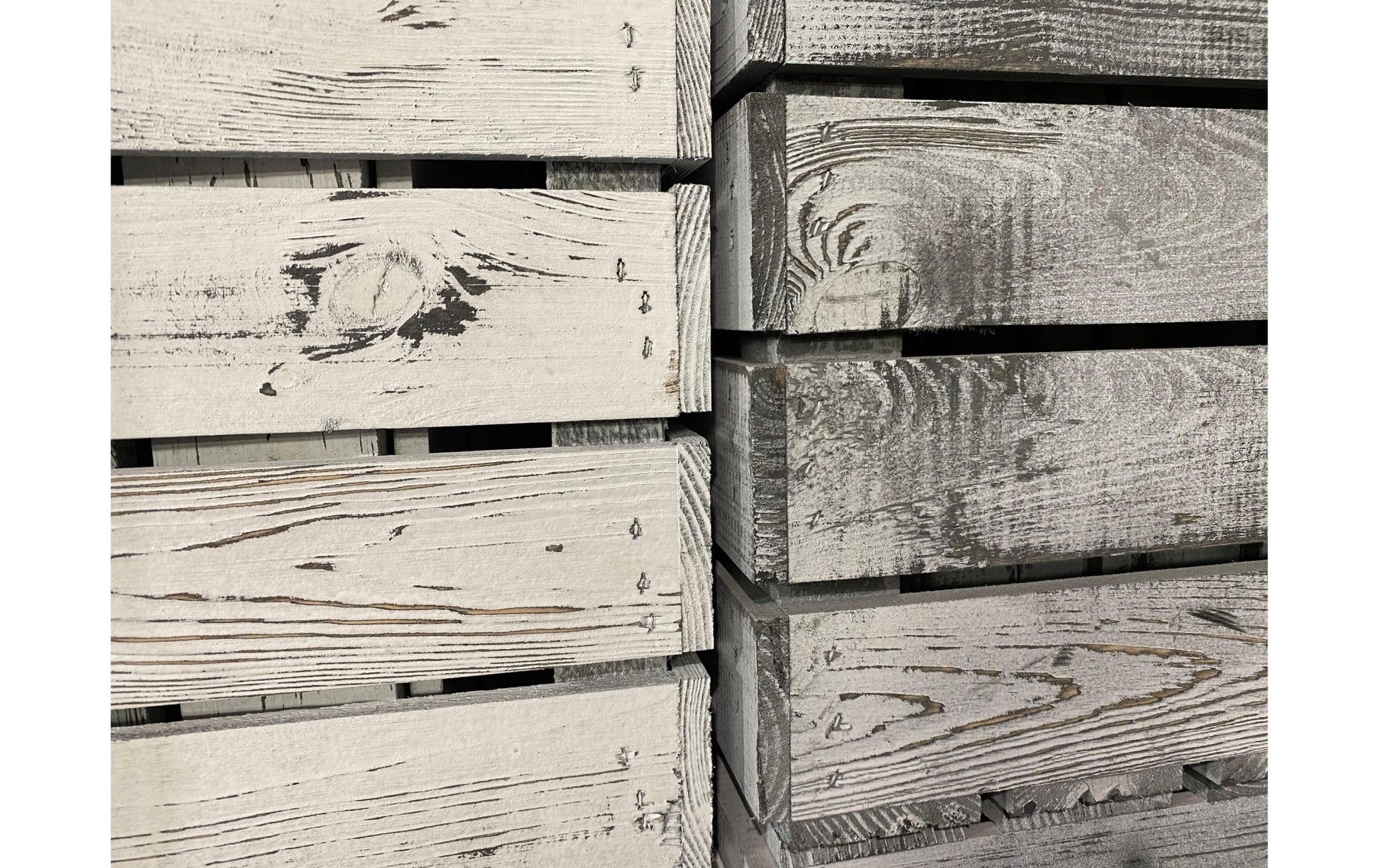 Holzharasse Vintage Shabby Weiss 40 x 50 cm - MEGART