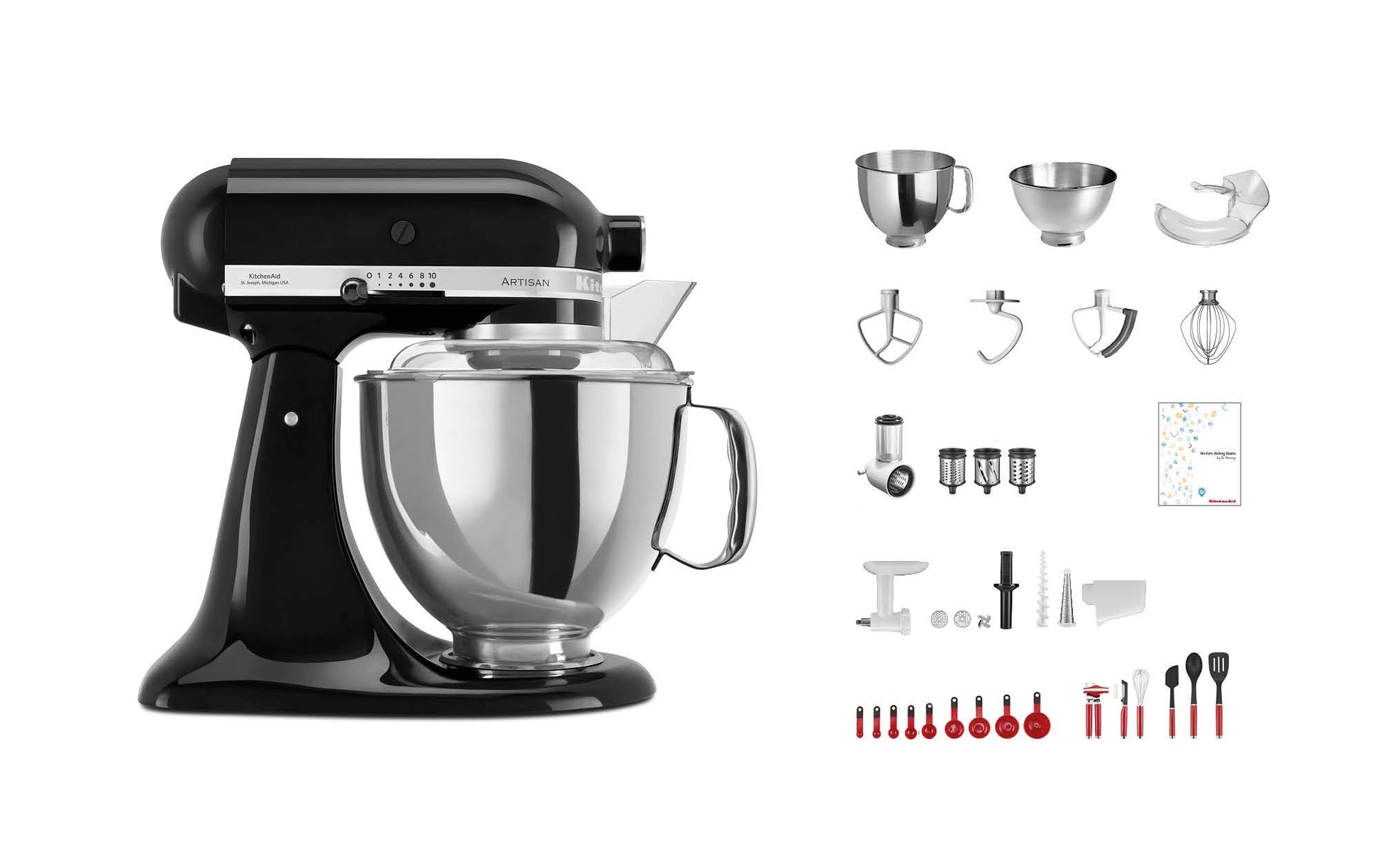 Küchenmaschine Artisan KSM200 Schwarz glanz - MEGART