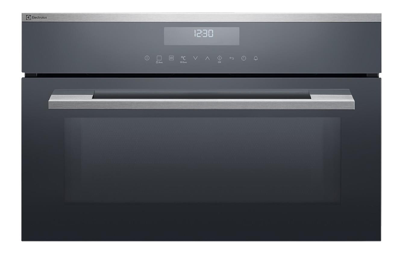 Einbaubackofen mit Mikrowelle EB3GL90KCN Silber/Dunkelgrau - MEGART