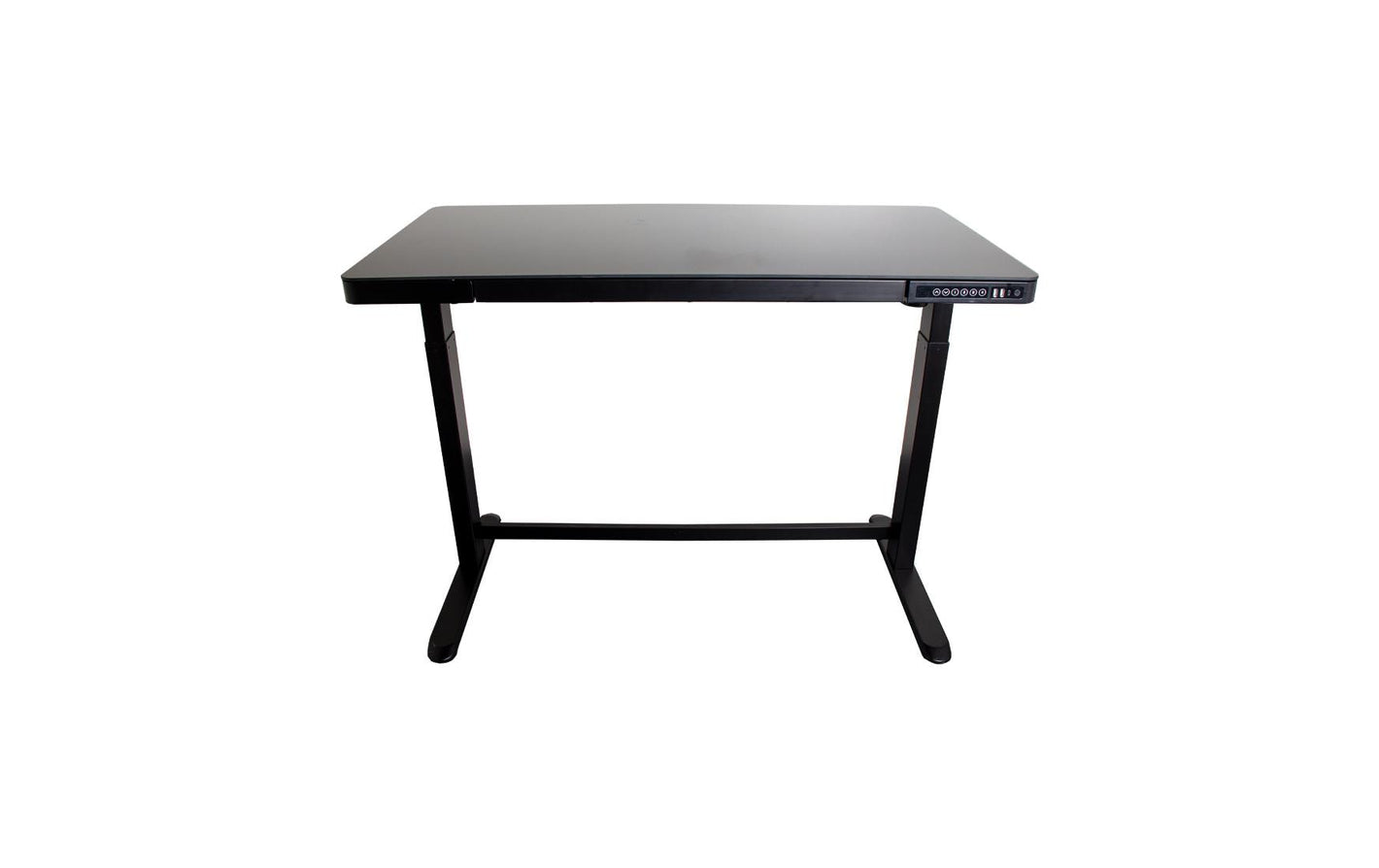 Contini ET118, 120 x 60 cm, mit Tischplatte Glas, Schwarz - MEGART