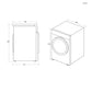 Candy RapidÓ ROE H9A3TCEX-S asciugatrice a libera installazione frontale 9 kg, A+++, bianco